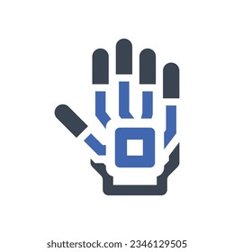 VR glove icon, Vector Graphics