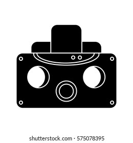vr goggles device technology pictogram