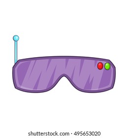VR goggles icon. Cartoon illustration of goggles vector icon for web design