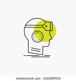 VR, googles, headset, reality, virtual Line Icon