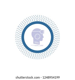 VR, googles, headset, reality, virtual Glyph Icon. Vector isolated illustration