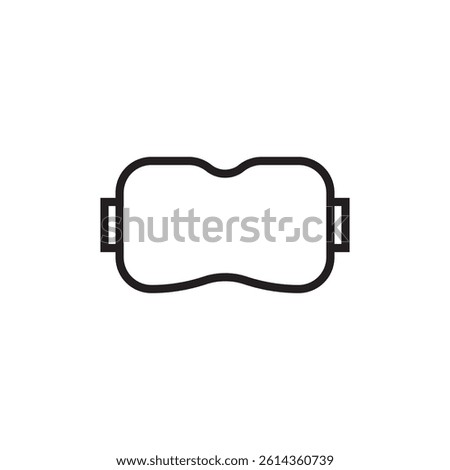 vr googles icon editable outline stroke vector eps