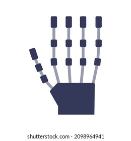 VR Haptic Gloves, icon, Vector, Illustration.