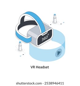 VR Headset Cab Location  isometric stock illustration. EPS File stock illustration