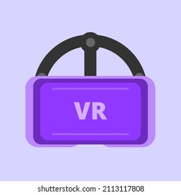 VR headset googles. Virtual reality line art icons, symbols, logos, drawings, illustrations, signs, doodles for web, business, online