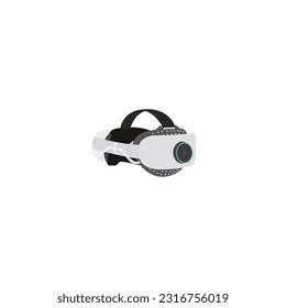 Icono de auriculares Vr 3D isométrico sobre fondo blanco, gafas de realidad virtual, icono de auriculares vr. Ilustración del vector. vector Metaverse conjunto de vectores de línea de color con VR, Realidad virtual, Juego, 
