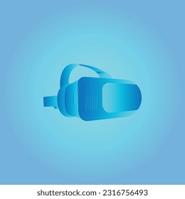 Icono de auriculares Vr 3D isométrico sobre fondo blanco, gafas de realidad virtual, icono de auriculares vr. Ilustración del vector. vector Metaverse conjunto de vectores de línea de color con VR, Realidad virtual, Juego, 