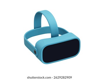 VR Headset icon 3d render illustration.
