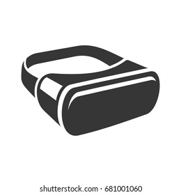 VR Headset Icon. 3D Style Virtual Reality Device. Vector