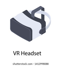 
Vr headset icon design, isometric vector 
