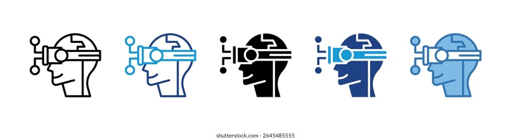 Vr Headset Icon Element For Design