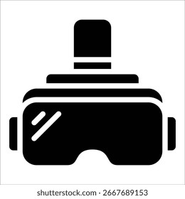 Vr Headset Icon Element For Design