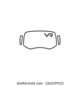 VR headset icon. Icon of a VR glasses, Virtual reality headset vector.