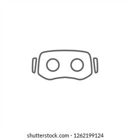  VR headset icon. Icon of a VR glasses, Virtual reality headset vector.