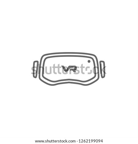  VR headset icon. Icon of a VR glasses, Virtual reality headset vector.