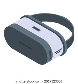 Vr headset icon. Isometric of vr headset vector icon for web design isolated on white background