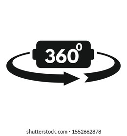 Vr headset icon. Simple illustration of Vr headset vector icon for web design isolated on white background