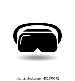  VR headset icon. vector