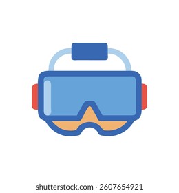 VR Headset Icon: Virtual Reality Glasses for Gaming