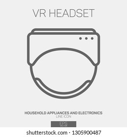 VR Headset line icon