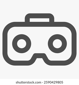 vr headset, simple computer hardware icons