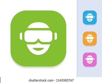 VR Headset - Simple Icons. A minimalistic vector icon.