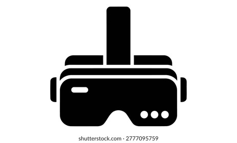 Vr headset stand holder icon, virtual reality gaming equipment sign, vector illustration isolated on white background