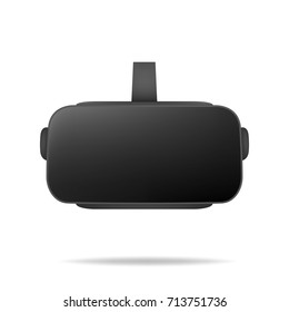 VR headset. Virtual reality realistic headset. VR technology equipment