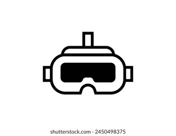VR Icon Design Vorlage Isolated Illustration