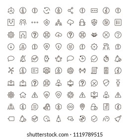 VR icon set. Collection of high quality black outline logo for web site design and mobile apps. Vector illustration on a white background.