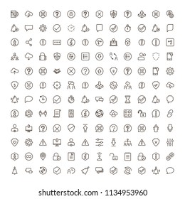 VR icon set. Collection of high quality black outline logo for web site design and mobile apps. Vector illustration on a white background.
