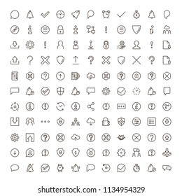 VR icon set. Collection of high quality black outline logo for web site design and mobile apps. Vector illustration on a white background.