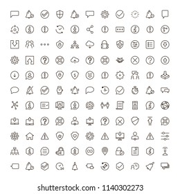 VR icon set. Collection of high quality black outline logo for web site design and mobile apps. Vector illustration on a white background.