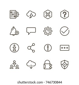 VR icon set. Collection of high quality black outline logo for web site design and mobile apps. Vector illustration on a white background.