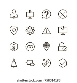 VR icon set. Collection of high quality black outline logo for web site design and mobile apps. Vector illustration on a white background.