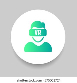 VR Icon. Vector Illustration