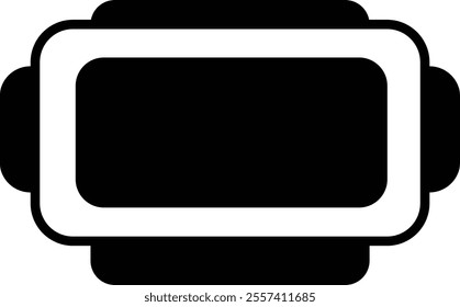 VR icon. virtual reality sign.vector sign isolated on white, flat design for website. vector illustration