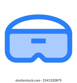 Vr-Symbol. vr, virtuelle Realität, Technologie, virtuelle, digitale, Spiel, Metaverse, Brille, Gerät, Simulation. Vektorgrafik