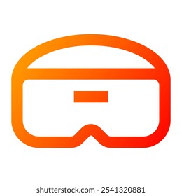 Vr icon. vr, virtual reality, technology, virtual, digital, game, metaverse, glasses, device, simulation. Vector icon illustration