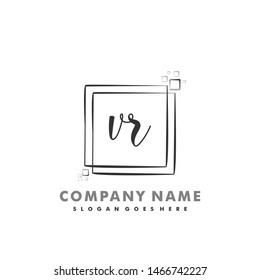 VR Initial beauty monogram logo vector
