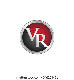 VR initial circle logo red