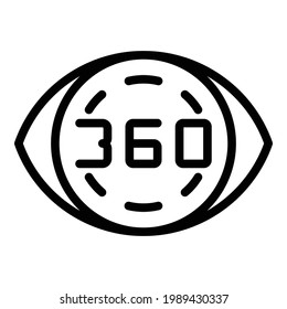 Vr innovation icon. Outline Vr innovation vector icon for web design isolated on white background
