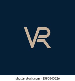 VR letter designs for logo and icons
