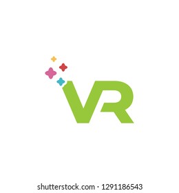 VR Letter logo