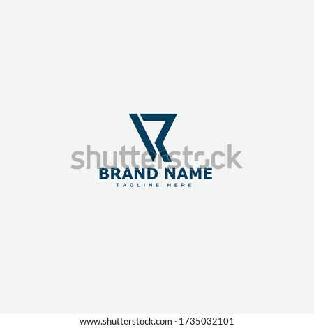 VR Letter Logo Design Template Vector Photo stock © 