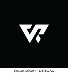 VR Letter Logo Template Vector