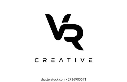 VR Letter Monogram Logo for Modern Creative Brand Identity