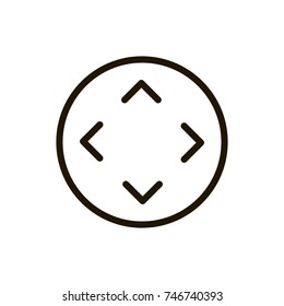 VR line icon. High quality black outline logo for web site design and mobile apps. Vector illustration on a white background.