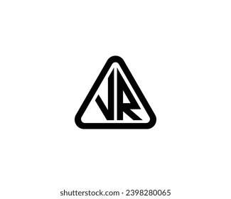 VR logo design vector template