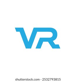 vr logo design vector template, initial vr letter logo design vector template. vr icon for monogram.